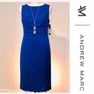 NWT Andrew Marc NY blue sleeveless dress ▪️sz 12